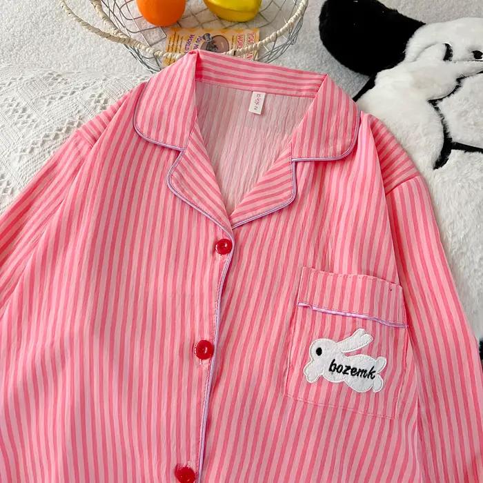 Roztomilý kawaii pyžamový set so zajačikom pre ženy