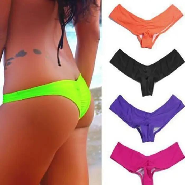 Plisovaný bikini v tvare T