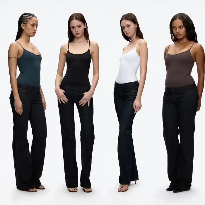 Slim-fit body s tenkými ramienkami