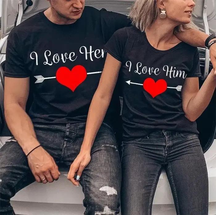 Párové tričko s okrúhlym výstrihom
