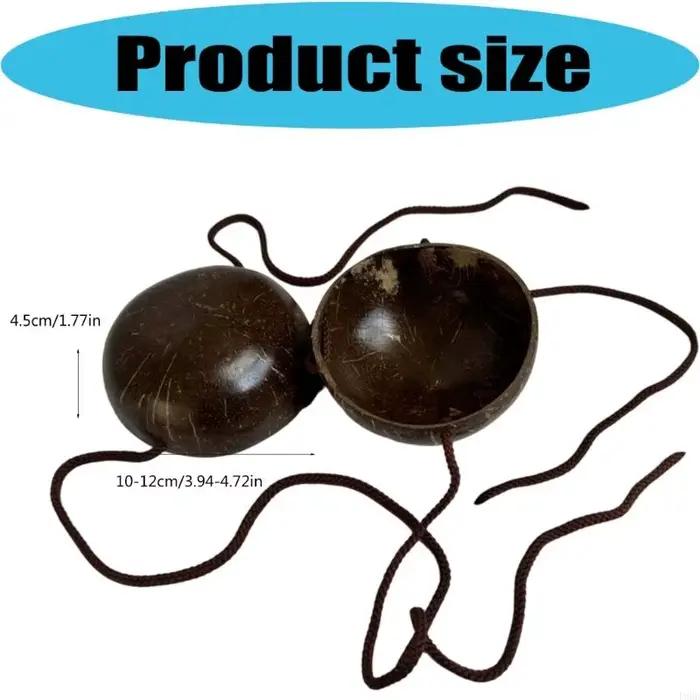 Soutien-gorge de bain multifonctionnel en coquille de noix de coco, en fibre de noix de coco, qui évacue l'humidité, pour les vacances à la plage, le surf et le bain de soleil