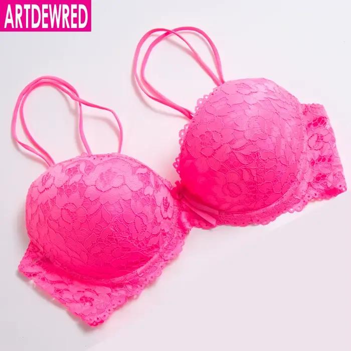 ARTDEWRED ženy Sexy bralette veľká veľkosť čipkovaná spodná bielizeň Push Up podprsenky 75 80 85 90 95 B C D intímne