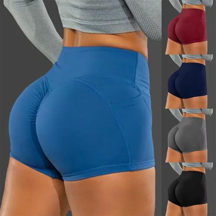 Bezšvové fitness šortky s vysokým pásom