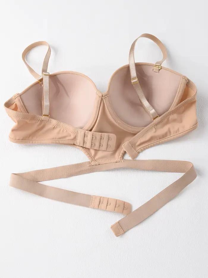 Elegantné sexy push-up podprsenka s odhaleným chrbtom