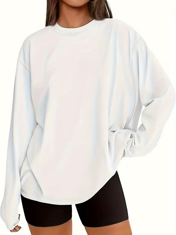 Tricot junior en coton ample et épaule tombante pour automne hiver avec appliques élégantes pour les jeunes filles