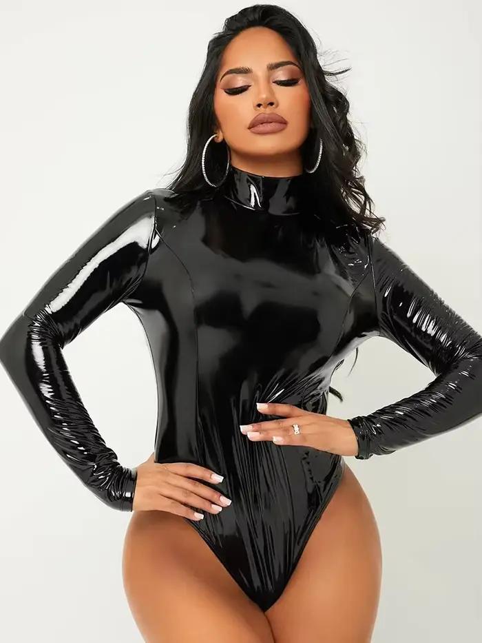 Dámske body z imitácie latexu