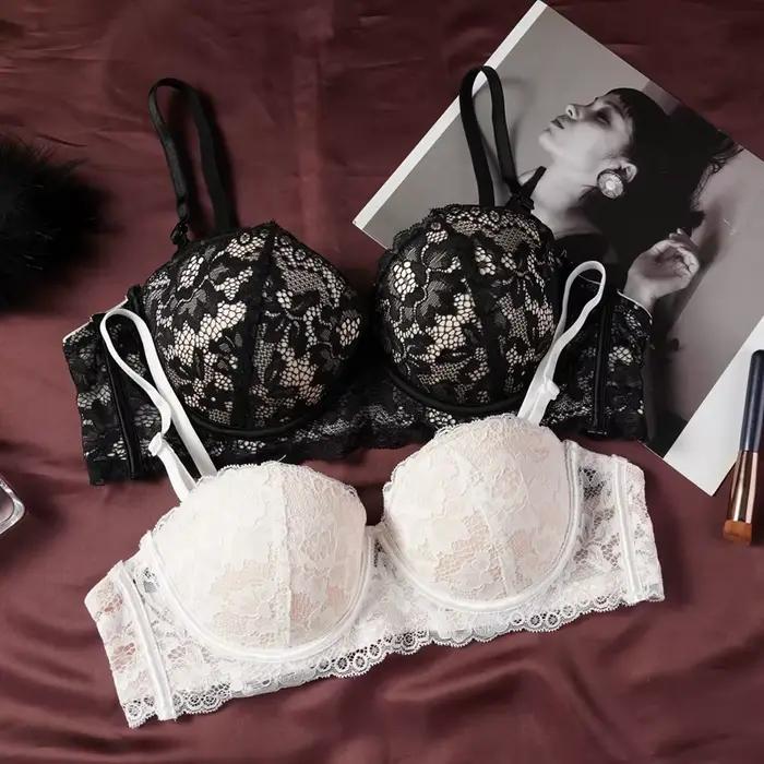 Sexy francúzska čipkovaná podprsenka pre ženy s malými prsiami