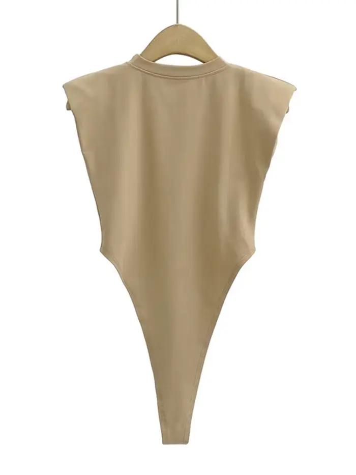Sexy letný body pre ženy, jednodielne, vypchávky, čierne, bez rukávov, biele