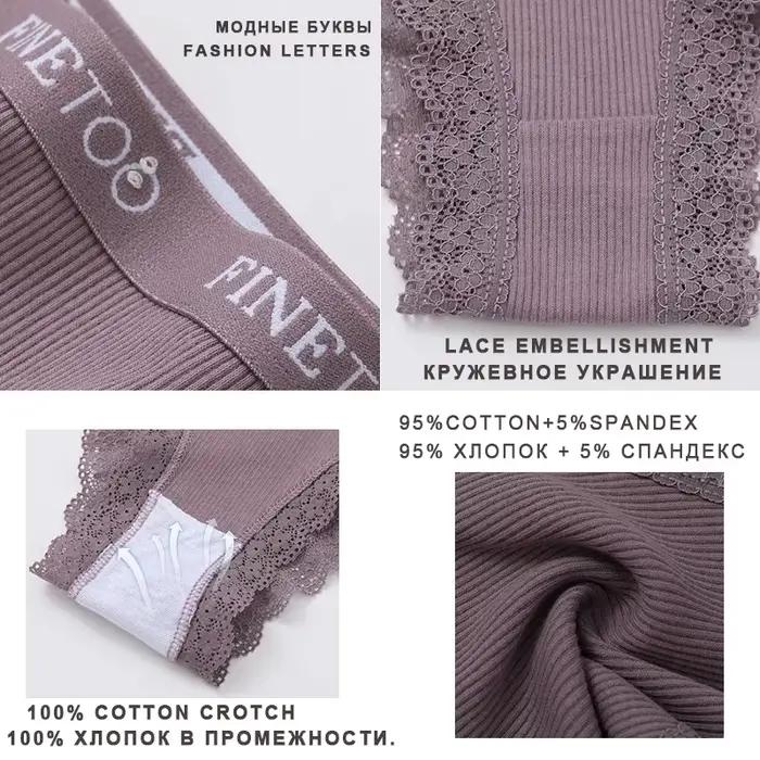 Sexy coton dentelle culottes femmes sous-vêtements brésiliens femmes sans couture femme caleçons culottes intimes M-XXL