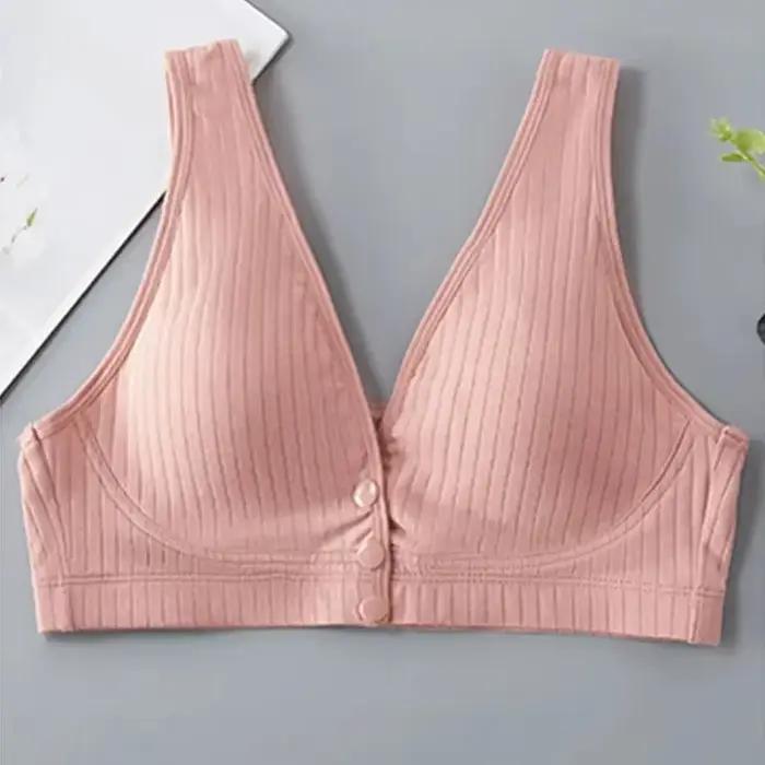 Soutien-gorge d'allaitement en pur coton pour femme, sous-vêtement de maternité, soutien-gorge de grossesse grande taille, bralette push-up, crop top pour femme