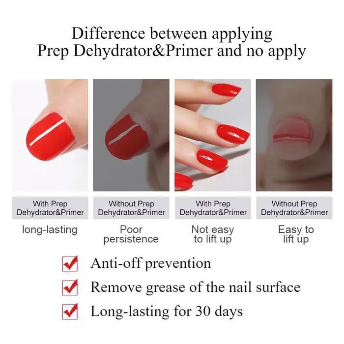 BORN PRETTY 15ml dehydratér na prípravu nechtov Gélový lak na nechty bez potreby UV LED lampy Základná vrstva