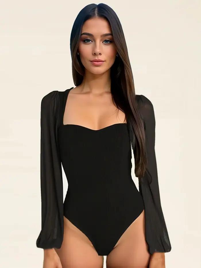Sexy body pre ženy čierny