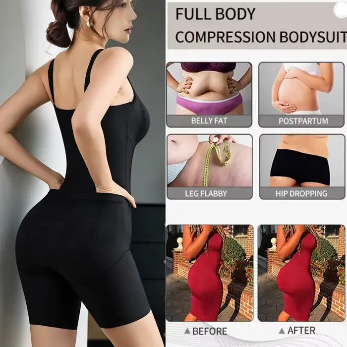 Body sculptant pour femme avec contrôle abdominal, réduction des hanches et application de gaine amincissante