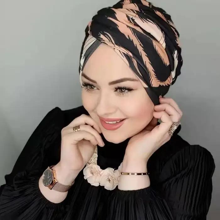 Módny moslimský čierny perlový Modal Hidžáb podkapucňa Abaya Hidžáby pre ženy Abayas Jersey šatka šaty
