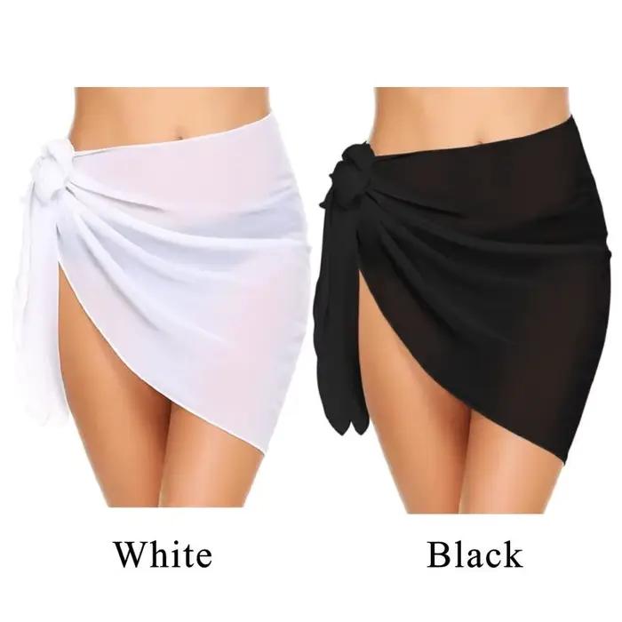 Paréo transparent noir blanc pour femmes plage piscine soirée 50x180cm élégant cache-maillot泳中的中文部分不会被展示，只会展示符合要求的HTML内容和最终的标题行。根据要求，答案应该只包含HTML结构和最后一行指定格式的标题。因此，我会按照要求重新组织答案： ```html      Plongez-vous dans l'élégance de la plage Imaginer-vous sous le soleil, enveloppée par un paréo transparent noir