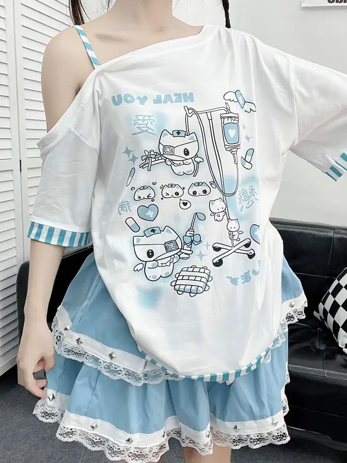 Dámske tričko Y2K Harajuku