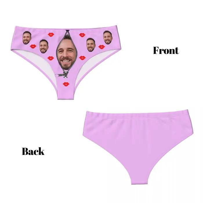 Personalizovaný valentínsky darček: slipy pre ženy s vlastnou tvárou
