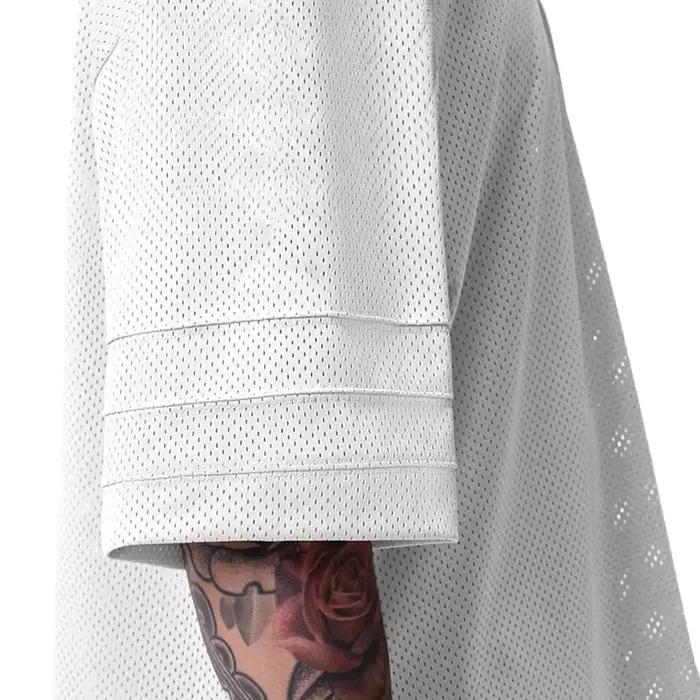 Pánske bežecké tričko oversize so spadnutými ramenami a výstrihom do V
