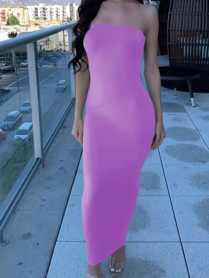 Dlhé bezrukávové plážové šaty pre ženy, Sexy, s prekrytím na hrudi, leto
