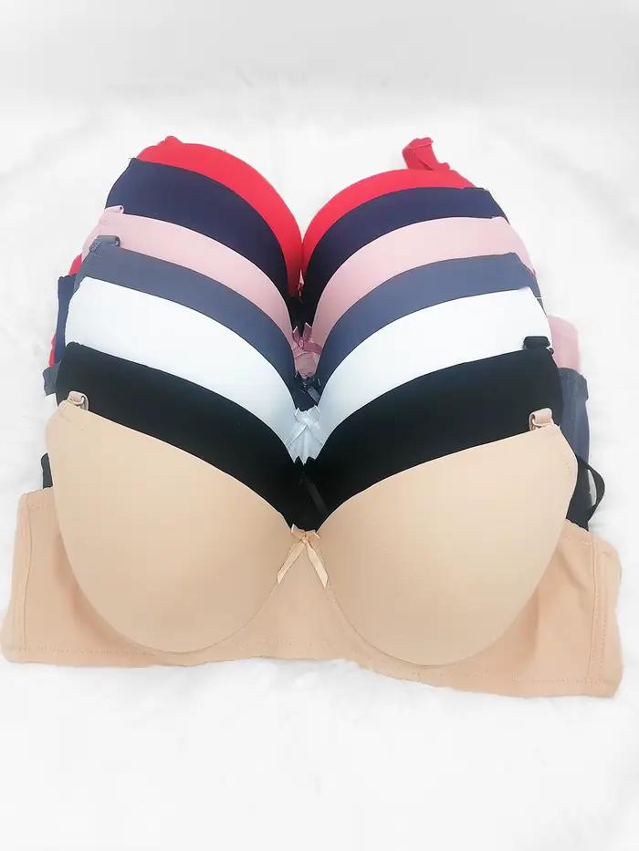 Soutiens-gorge pour femmes grandes tailles, sans coutures, légèrement rembourrés, à armatures, ajustables, pour lifter la zone sous les aisselles, minimalistes, confortables 46/105F-52/120G