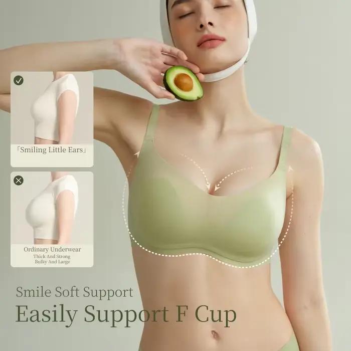 SUJIIN podprsenka bez drátů pro velká prsa ženy Push-Up plné pokrytí