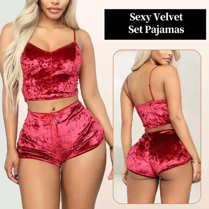 Sexi pyžamový set s ramienkami pre ženy