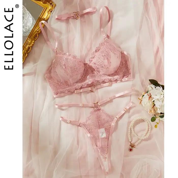 Ellolace fantázia pre ženy Jemná čipka s kvetinovým vyšívaním Erotické súpravy Romantická víla Intímne produkty