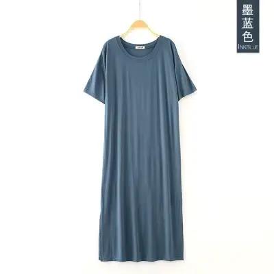 Robe de nuit en coton modal pour femmes, chemise de nuit, chemise de nuit, vêtements de nuit, grande taille, mode estivale, documents pour dames