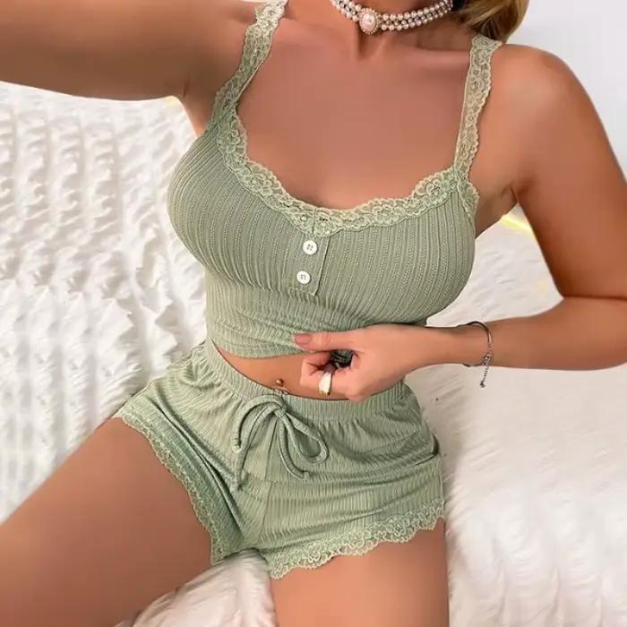 Dámske pyžamové sety Pijama Pyžamá pre ženy letný set Sexy nočné oblečenie na spanie pre