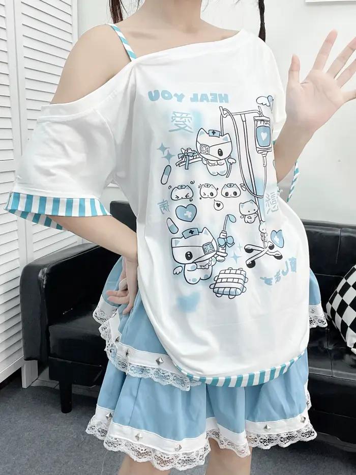 Dámske tričko Y2K Harajuku