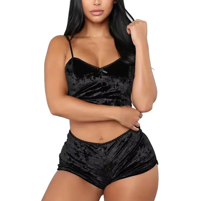 Sexi pyžamový set s ramienkami pre ženy