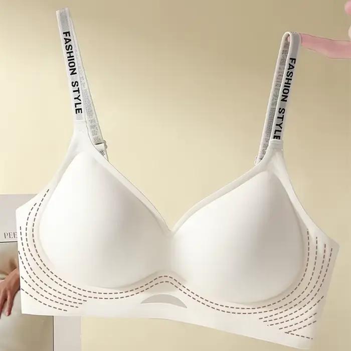 Sous-vêtements confortables pour femmes avec de petits seins froncés sans marques ni levage, Anti-affaissement, beau soutien-gorge féminin au dos