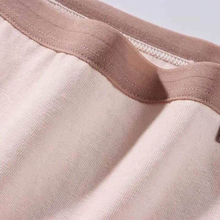 Culottes en coton pour femmes, sous-vêtements doux pour la peau, lingerie solide pour documents, slips mi-audiStudent, caleçons courts pour femmes, 3 pièces