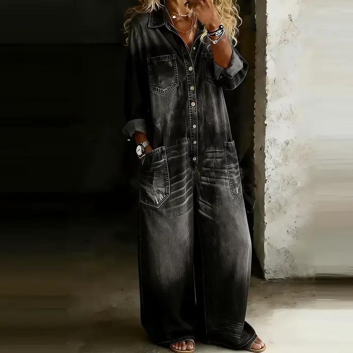 Combinaison polyester vintage Sumi Lavi ample et élégante pour femmes junior occasions spéciales et tous les jours