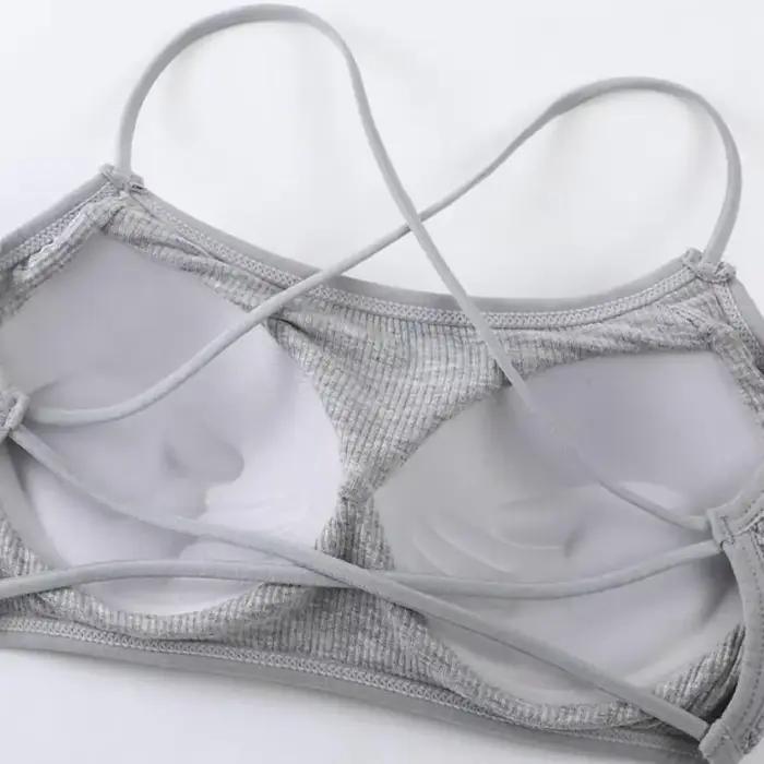 Športová podprsenka s krížovými ramienkami
