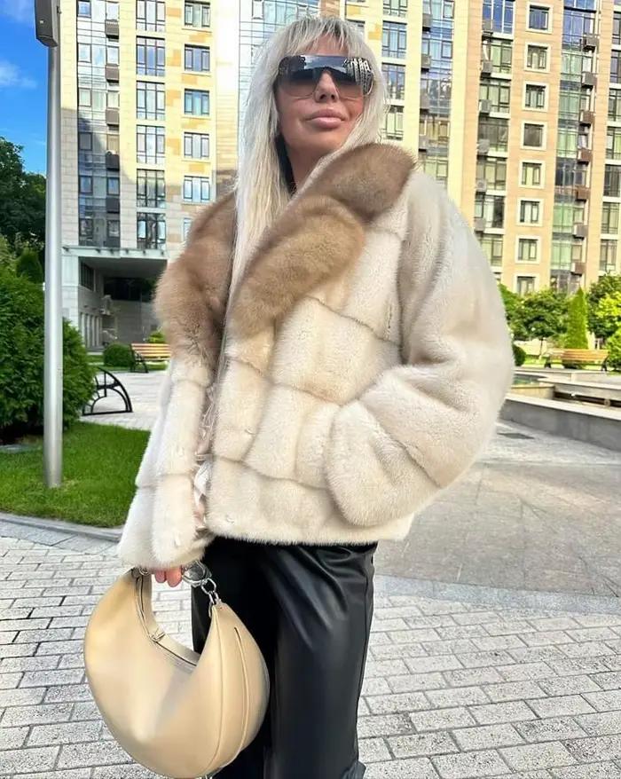 Dámska norková kožušinová bunda