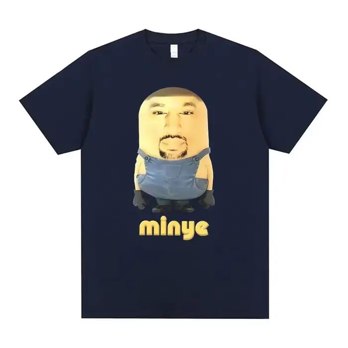 Rapper Kanye West Minye vtipné Meme tričko pre ženy Hip Hop Vintage oversized