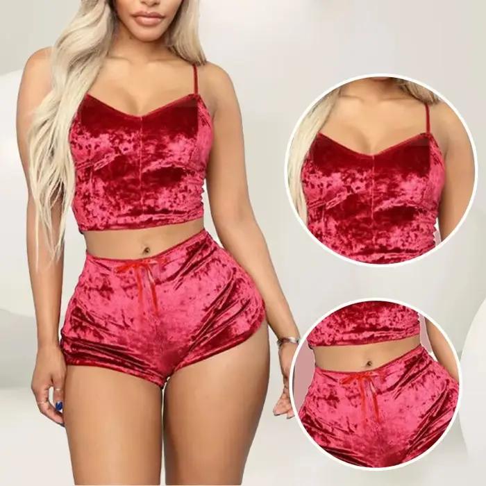 Sexi pyžamový set s ramienkami pre ženy