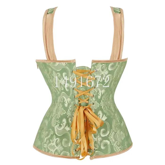 Corset rose pour femmes, bretelles, haut bustier Sexy, gilet, fermeture éclair, Lingerie, grande taille, gothique, victorien, Burlesque, Halloween, noir