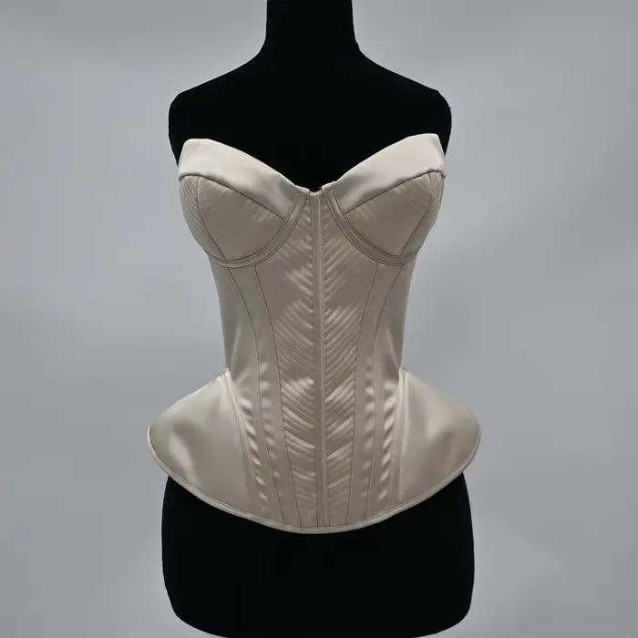 Korzátový bustier pre ženy so vstavanou podprsenkou