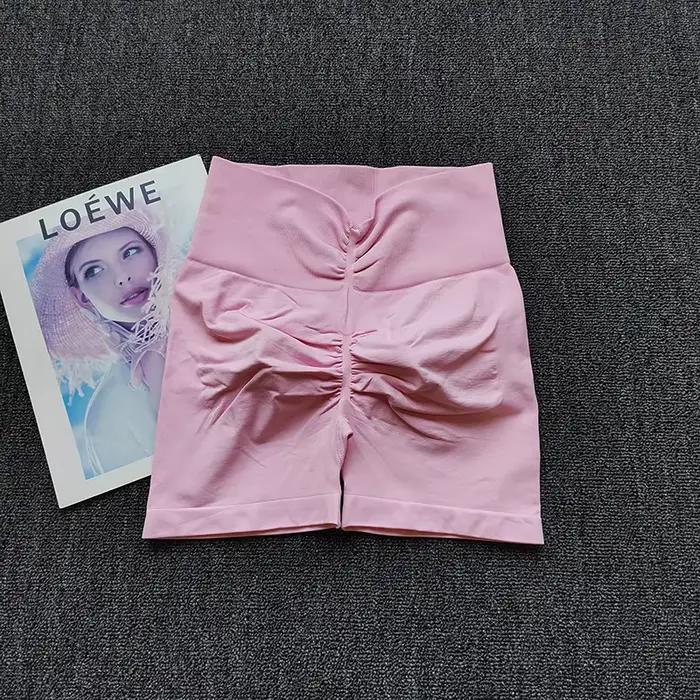 Peach – vysoko elastické joga šortky s vysokým pásom