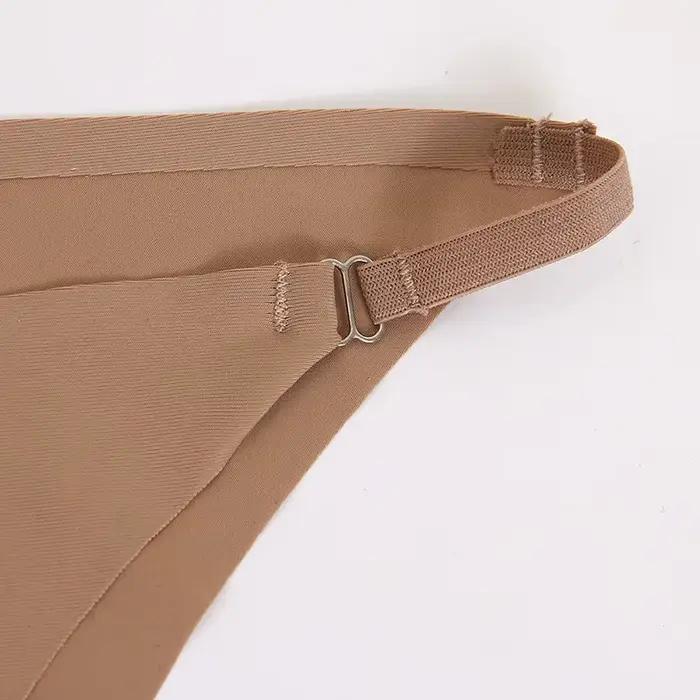 BZEL Sexy Bikini Tanga Femme Sous-Vêtements Vente Chaude Demi Fesses Femmes Culotte Taille Basse Solide Sans Couture Ruban Ceinture Slips M-2XL