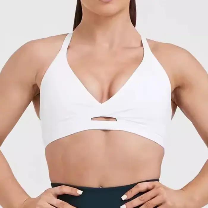 Soutien-gorge sport absorbant les chocs pour femmes, soutien-gorge haute résistance, sensation haut de gamme, gilet de fitness anti-affaissement