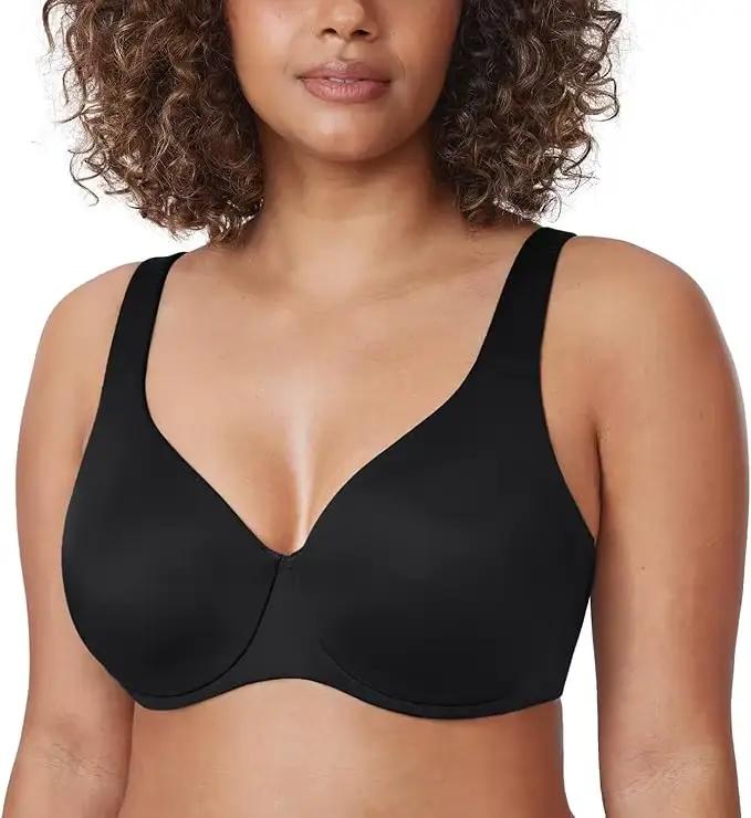 Soutien-gorge polyester minimiseur pour femmes sans couture grandes tailles quotidiennes élégants confortables