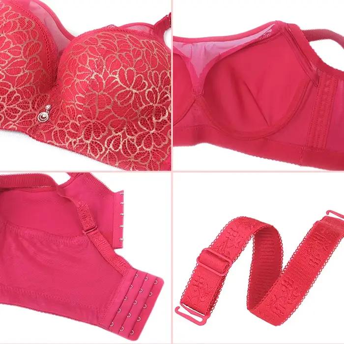 Soutien-gorge sexy en dentelle à armatures pour femme, push-up, bonnets C D E, tailles 80 85 90 95 100 105, sans couture, lingerie féminine