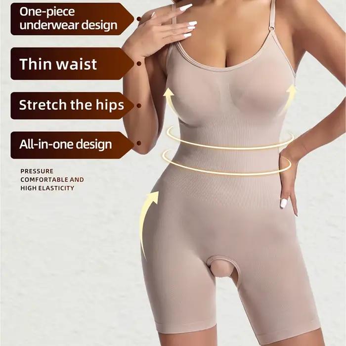 Tenue amincissante sans couture pour femme, costume de batterie, entrejambe ouvert, TUNIControl, corps entier, gaine amincissante, lève-fesses, abdomen Shapers, corset
