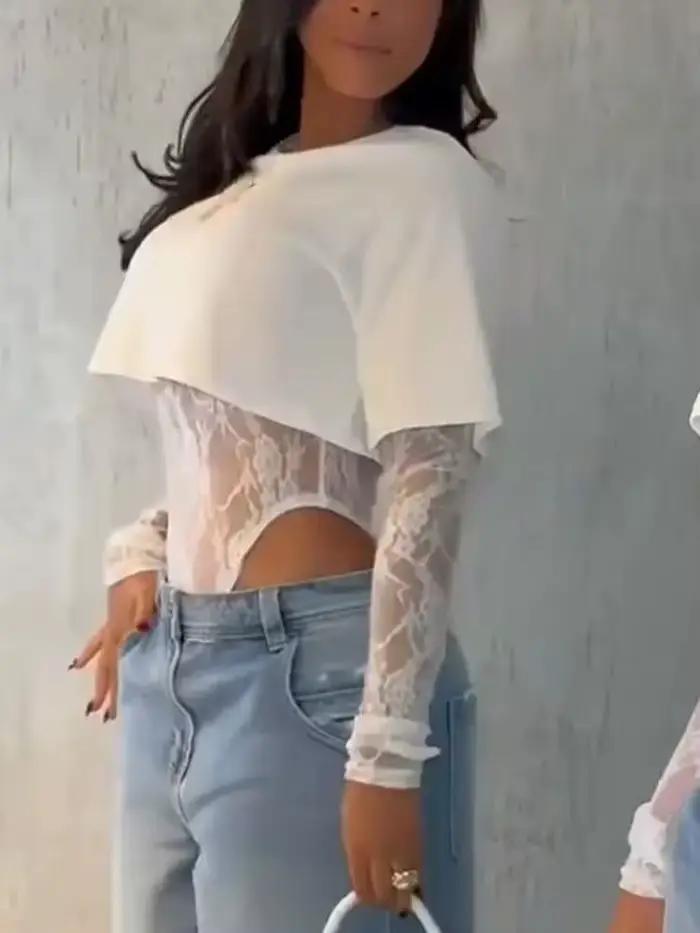 Sexy čipkovaný body pre ženy