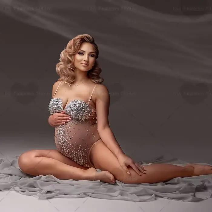 Sexy tehotenská kombinéza s vysokou elasticitou