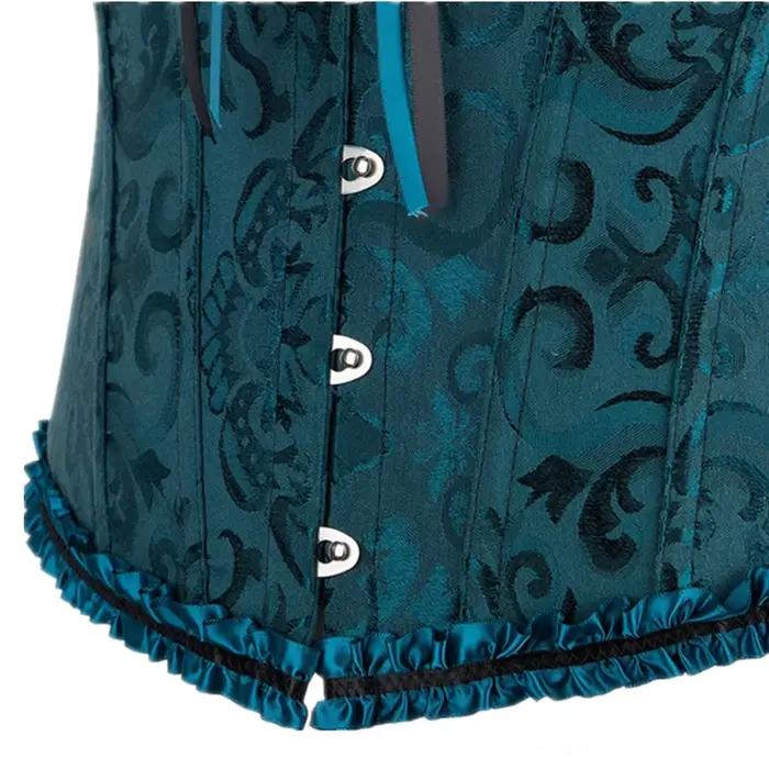 Bustiers et Corsets Sexy en dentelle florale pour femmes, Vintage, gothique, surbuste, Satin, Lingerie Jacquard, Corselet