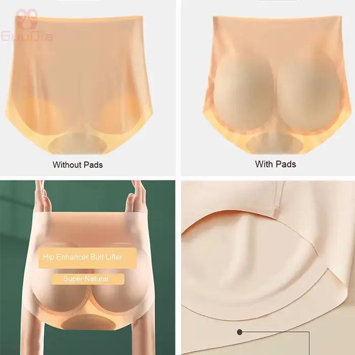 GUUDIA culotte rembourrée rehausseur de fesses plus grand fesses améliorer faux butin sous-vêtements pêche cul Shaper slips Sexy fesses façonnage bas